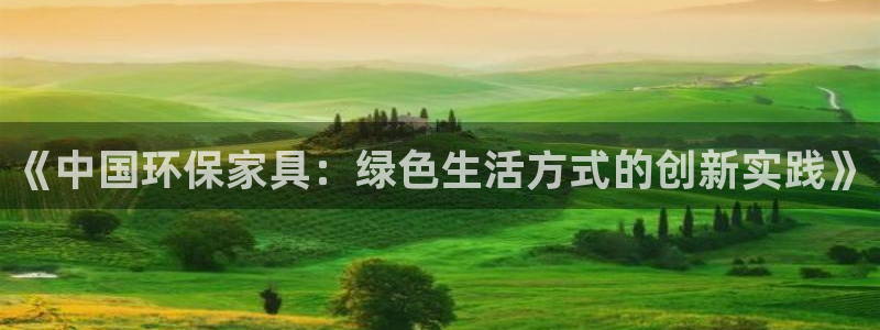 杏耀代理官网：《中国环保家具：绿色生活方式的创新实践》