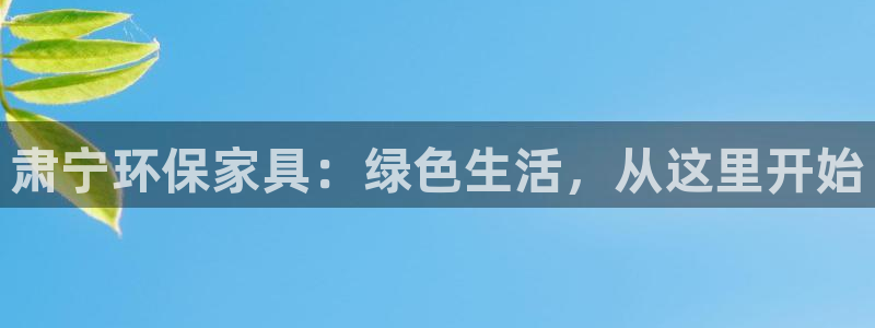 杏耀平台专用通道：肃宁环保家具：绿色生活，从这里开始