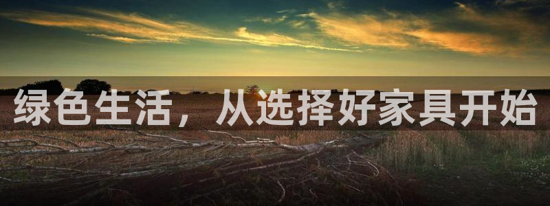 杏耀平台下载：绿色生活，从选择好家具开始