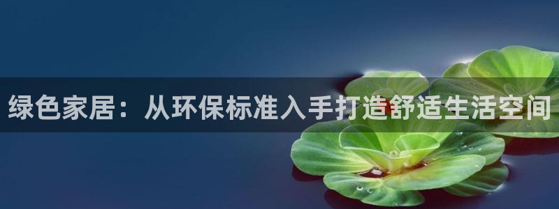 杏耀登入测速：绿色家居：从环保标准入手打造舒适生活空间