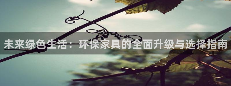 杏耀开户app下载：未来绿色生活：环保家具的全面升级与选择指